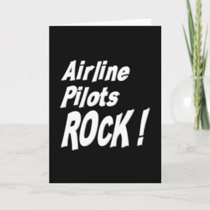 Pilotes aériens Rock ! Carte de vœux