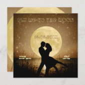 Pilotez-moi au faire-part de mariage de lune (Devant / Derrière)