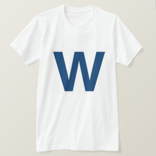 Pilotez W, le T-shirt des hommes de base-ball de