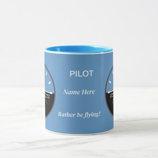 Pilots Attitude Indicator Mug Mok (Midden)