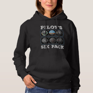 Pilot's Six Pack T-Shirt Vluchtinstrumenten Avia