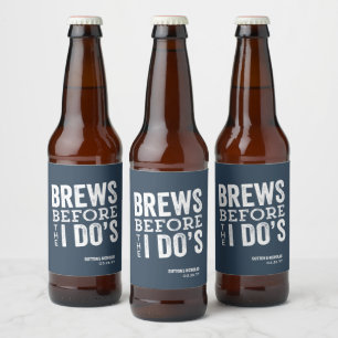 Pils voor onze trouwerij in leuke leisteenblauwe t bier etiket
