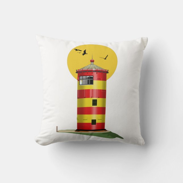 Pilsum Lighthouse Duitsland Kussen (Voorkant)