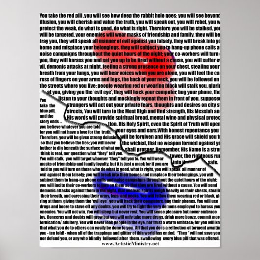 Pilule rouge / Poster de pilule bleue (Devant)