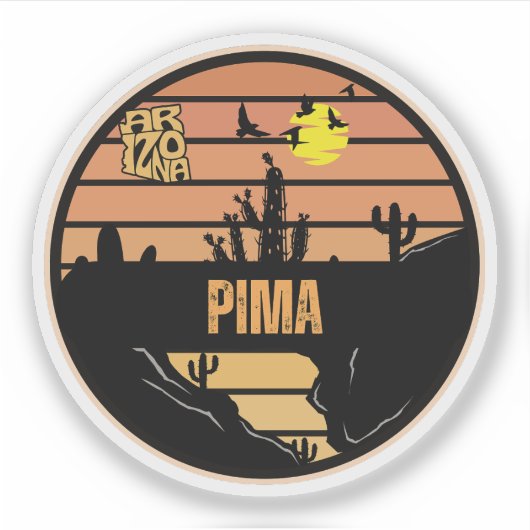 Pima, Arizona Sticker (Voorkant)