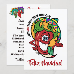 Piment Feliz Navidad Invitation