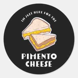 Pimento Kaas Sandwich - Grappige Meester Golfers Ronde Sticker