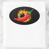 Piments de chili avec stickers flamme (Sac)