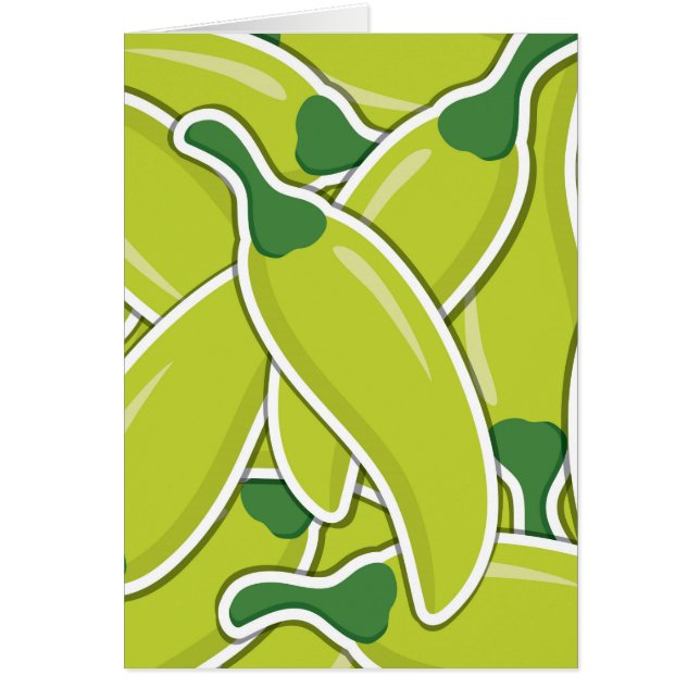 Piments de piment vert funky (Devant)