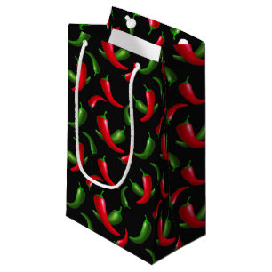 Piments motif petit sac cadeau