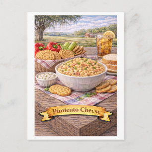 Pimiento/Pimento Kaas (Amerikaanse Voedsel Serie) Briefkaart