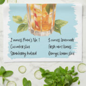 Pimm's Cup Cocktail Recept Theedoek (Gevouwen)