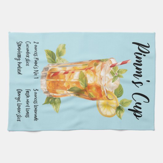 Pimm's Cup Cocktail Recept Theedoek (Horizontaal)