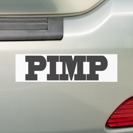 PIMP BUMPERSTICKER (Op auto)