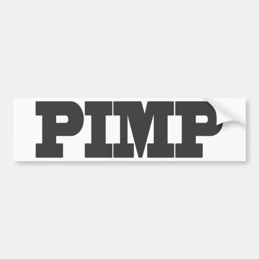 PIMP BUMPERSTICKER (Voorkant)