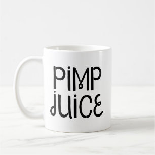 Pimp Juice Grappige Humor in Zwarte Tekst Koffiemok