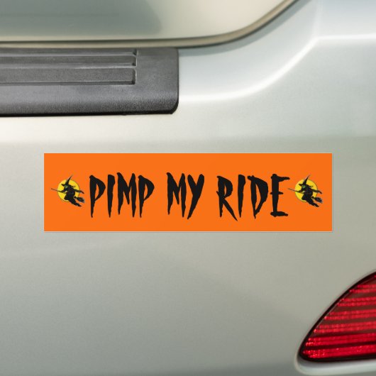 PIMP MIJN RIDE BUMPERSTICKER (Op auto)