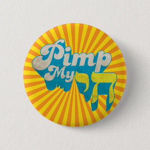 Pimp My CHAI - Grappig stijlvolle retro remake Ronde Button 5,7 Cm