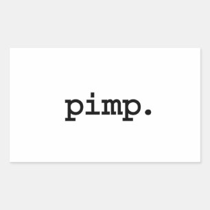 pimp. rechthoekige sticker
