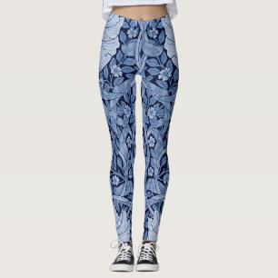 Pimpernel Blue Monotone, William Morris Leggings