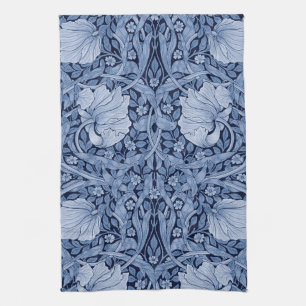 Pimpernel Blue Monotone, William Morris Theedoek
