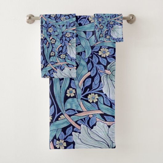 Pimpernel Blue, William Morris Bad Handdoek (Insitu)