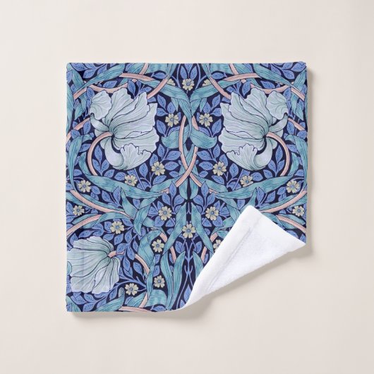 Pimpernel Blue, William Morris Bad Handdoek (Wasdoekje)