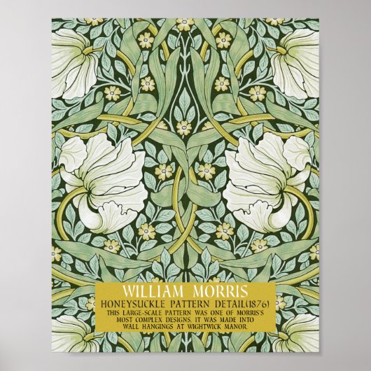 Pimpernel Design van William Morris Poster (Voorkant)