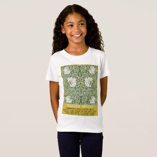 Pimpernel Design van William Morris T-shirt (Voorkant volledig)