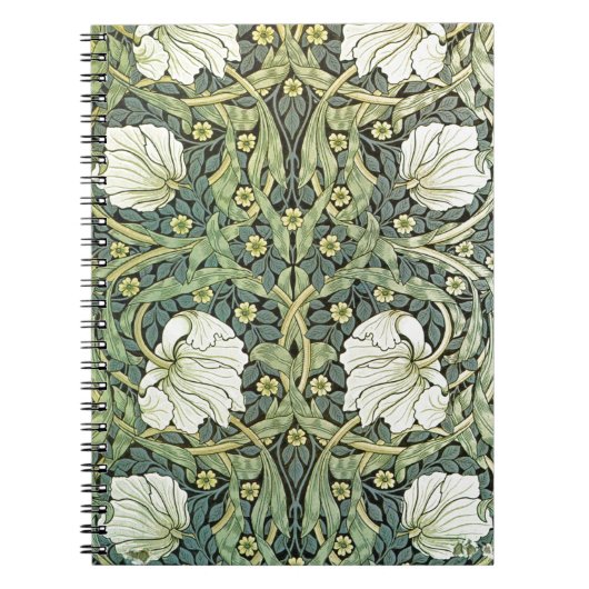 Pimpernel Floral Pattern William Morris Notitieboek (Voorkant)