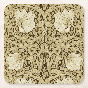 Pimpernel Gold, William Morris Vierkante Kartonnen Onderzetter