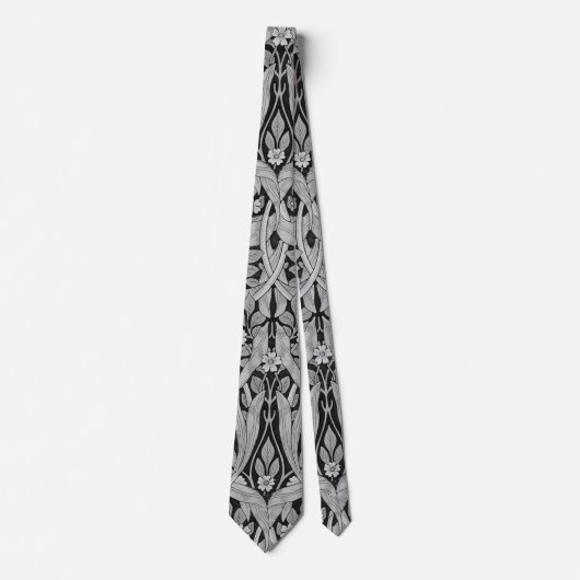 Pimpernel Gray Monotone, William Morris Stropdas (Voorkant)