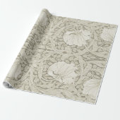 Pimpernel Ivory, William Morris Cadeaupapier (Uitgerold)