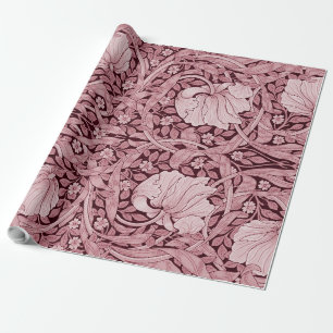 Pimpernel Maroon, William Morris Cadeaupapier