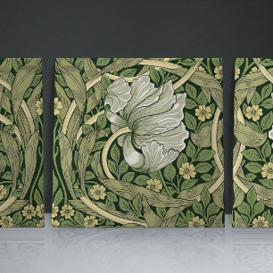 Pimpernel naadloos 1/2 William Morris Arts Crafts Tegeltje