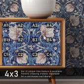 Pimpernel Naadloos 1 van 12 Stoffig Blauw & Warm W Tegeltje