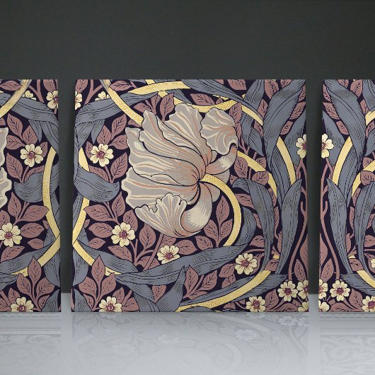 Pimpernel naadloos 2/2 William Morris Arts Crafts Tegeltje