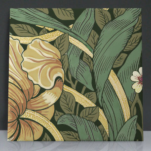 Pimpernel Naadloos 2 van 12 Faux Gold & Sage Green Tegeltje