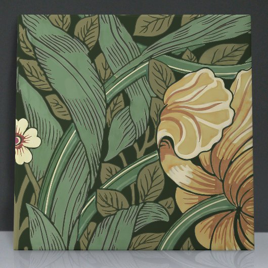 Pimpernel Naadloos 3 van 12 Warm Geel Salie Groen Tegeltje