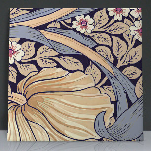 Pimpernel Naadloos 4 van 12 Stoffig Blauw & Geel Tegeltje