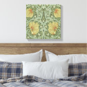 Pimpernel Pattern (door William Morris) Canvas Afdruk (Insitu (Slaapkamer))