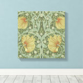 Pimpernel Pattern (door William Morris) Canvas Afdruk (Insitu (Houten vloer))