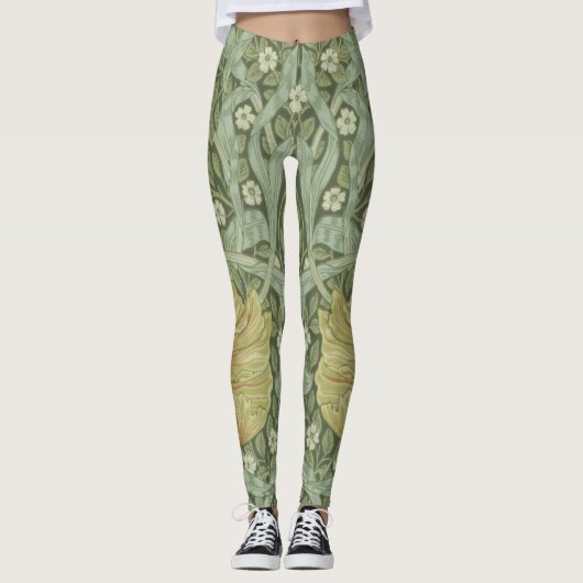 Pimpernel Pattern (door William Morris) Leggings (Voorkant)