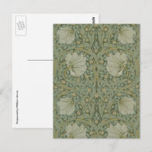 Pimpernel van William Morris  Floral Textile Briefkaart (Voorkant / Achterkant)