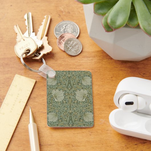 Pimpernel van William Morris  Floral Textile Sleutelhanger (Bureau)