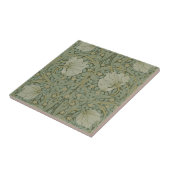 Pimpernel van William Morris  Floral Textile Tegeltje (Zijkant)