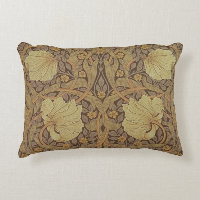 'Pimpernel' wallpapierontwerp, 1876 Accent Kussen (Voorkant)