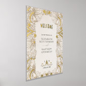 Pimpernel William Morris Bruiloft Welkomstbord Folie Afdrukken (Laagn)