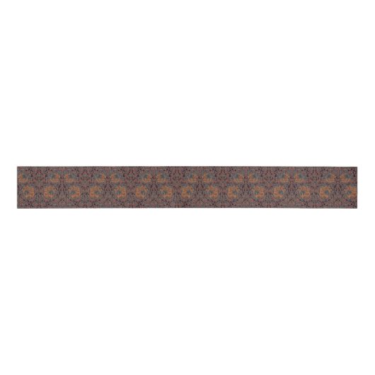 Pimpernel William Morris - Donkerbruine Grosgrain  Grosgrain Lint (Voorkant)