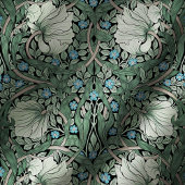 Pimpernel William Morris Floral Victoriaans Patter Tafelkleed